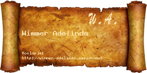 Wimmer Adelinda névjegykártya